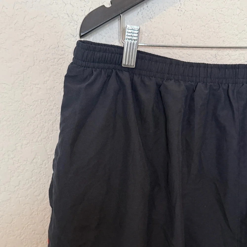 Under Armour Men's Athletic Shorts in Black with Red Trim 2XL